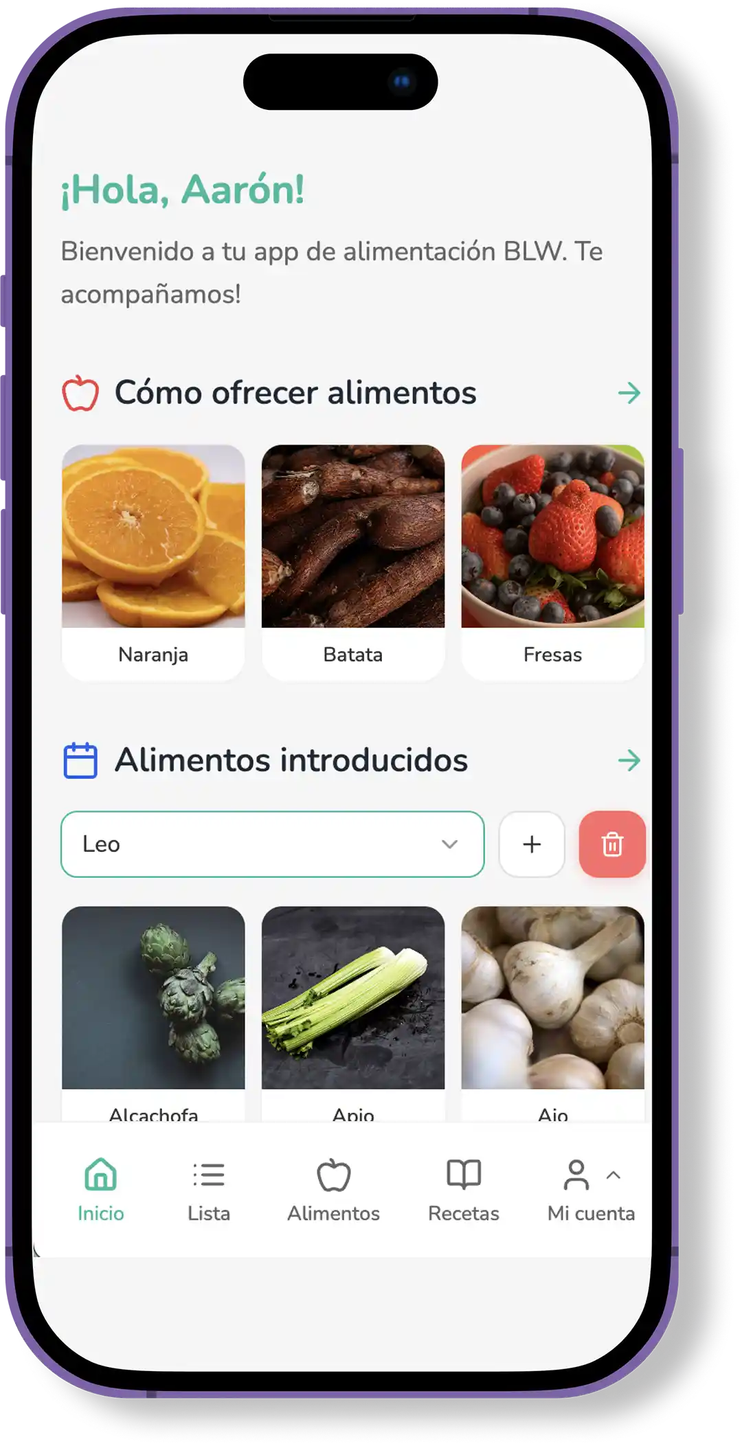 APP BLW BEBE INICIO APP BLW BEBE INICIO