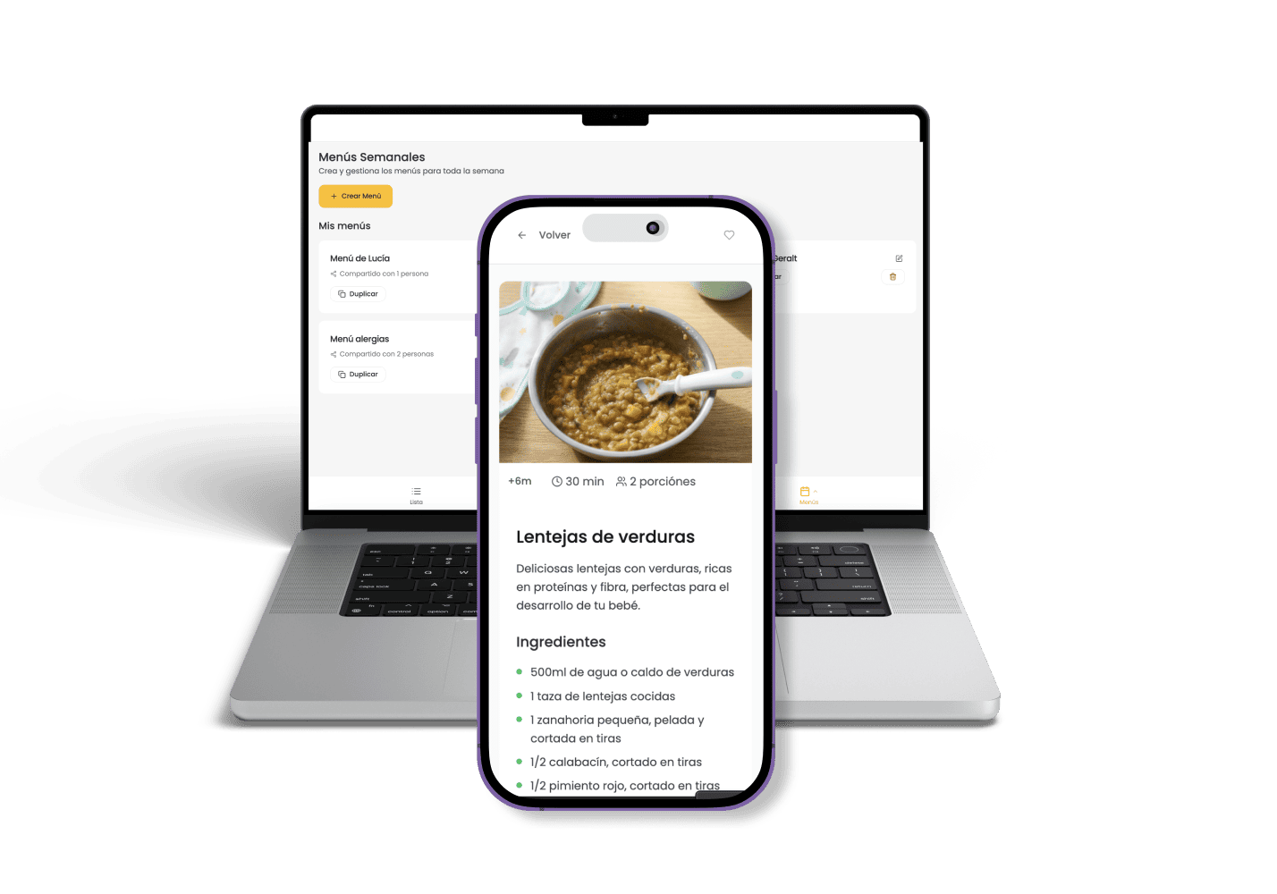 Menus de profesionales BLW bebe